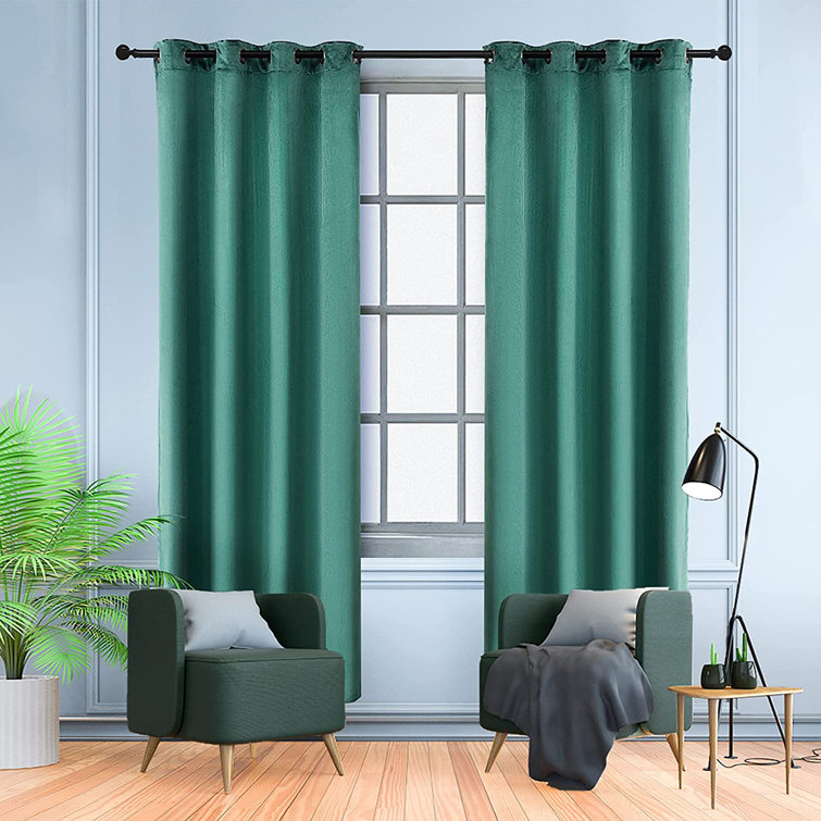 Latitude Run® Velvet Blackout Curtain Pair Wayfair